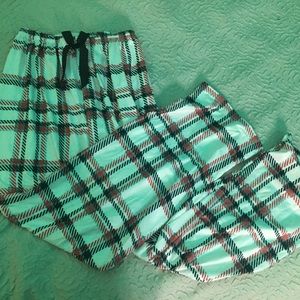 White and Red plaid pants